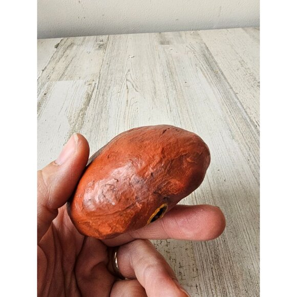 Primitive pumpkin sparkle glitter ornament jack-o'-lantern‎ Halloween tree decor - Picture 6 of 8